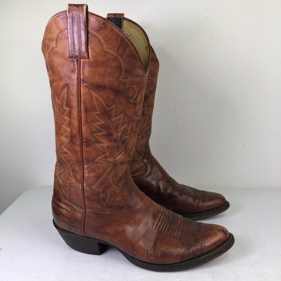 Panhandle Slim Other - Panhandle Slim Brown Leather Cowboy Western Boots Size 8
